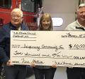 Pictured from left: Mike Stewart, Marsha Stewart and Fire Facility Fundraising Steering Committee Co-leader, Paul Budden