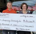 Pictured from left, Alaina Reeves, John Fick, Caroline Kroll and Bruce Kroll