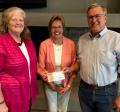 Pictured left to right: Sheri Engelke (LPEC president), Sheila and Myron Tranel