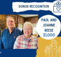 Paul and Joanne Reese Donor Photo