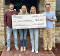 Pictured (L-R): Braden Nies, Josie Nies, Camryn Nies, & Joe Jacquinot (PCA President)