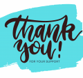Thank You For Your Support Graphic