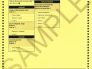 April 7, 2026 District 1 Sample Ballot