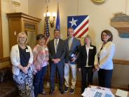 City Leadership pictured with Assembly Member Tony Kurtz