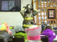 Firefighter in full gear