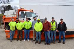 Pictured left to right: Dave Duggan, Paul Taber, Jerry Roberts, Bill Johnson (Street Superintendent), Jay Richards, Nick Seng, K