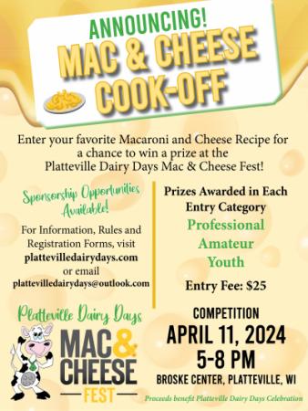 Platteville Dairy Days Mac & Cheese Fest
