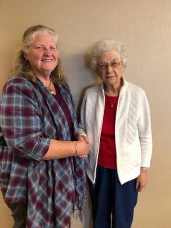 Pictured left to right: Sheri Engelke LPEC Committee Chair and Louise Brockman