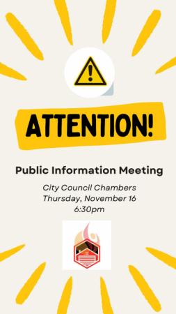 PFD Public Information Meeting November 16