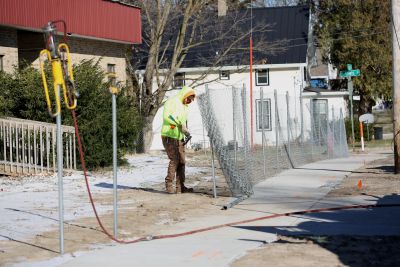 Fence Installation Around Perimeter of Former O.E. Gray School