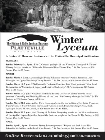 2019 Winter Lyceum Lecture Flyer
