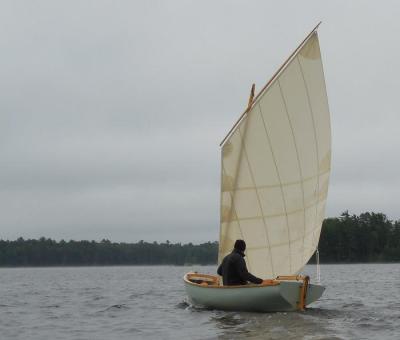 Tom Pamperin sailing Turtle Flambeau Flowage