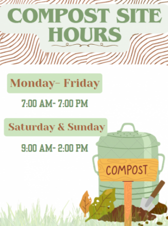 City Compost Site Hours Graphic