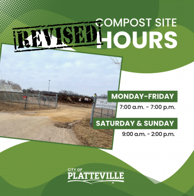 Compost Site Updated Hours Graphic
