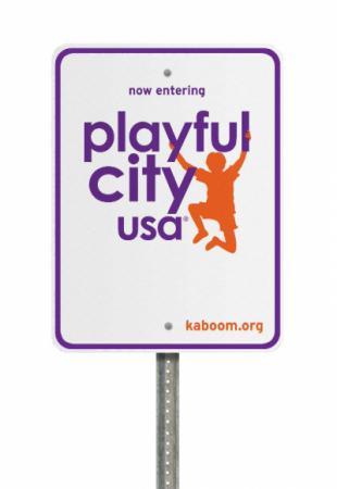 Playful City USA Sign