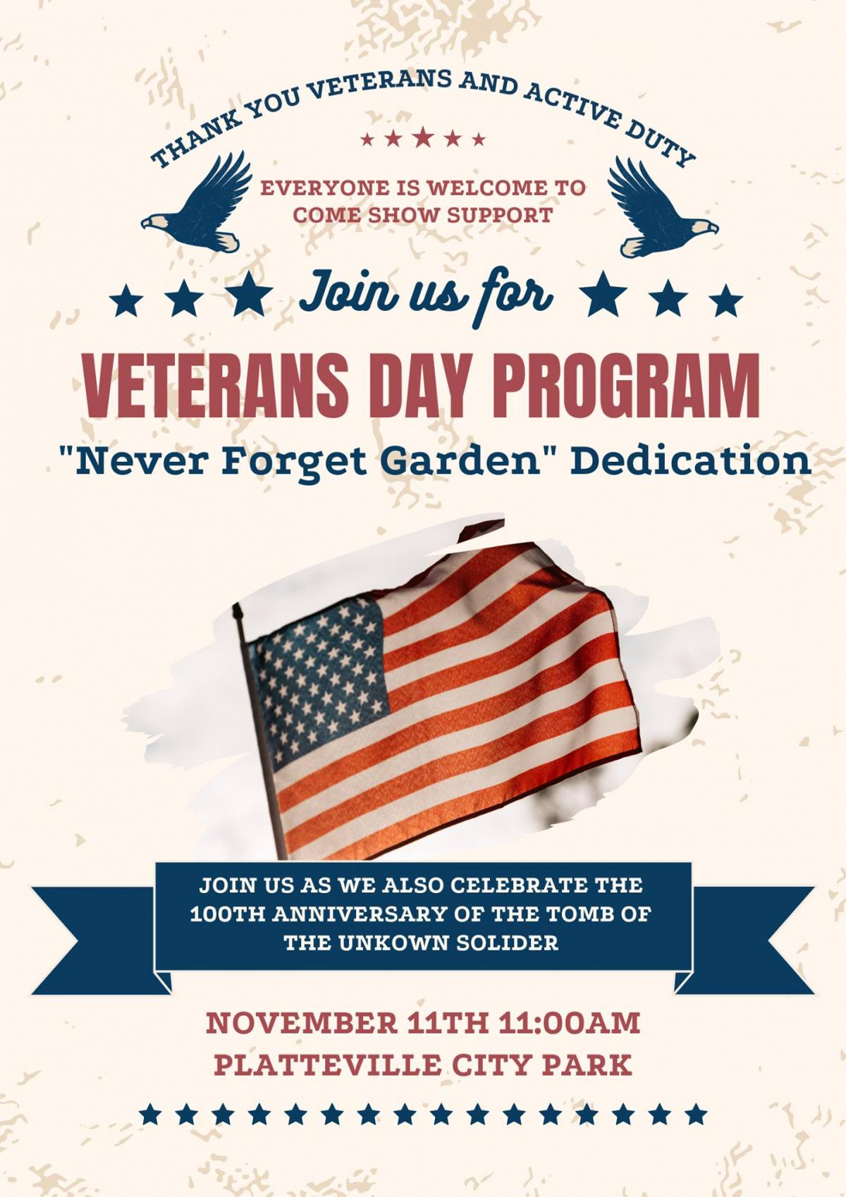 City Offices Closed Thursday, November 11, 2021 Veterans Day Platteville Wisconsin