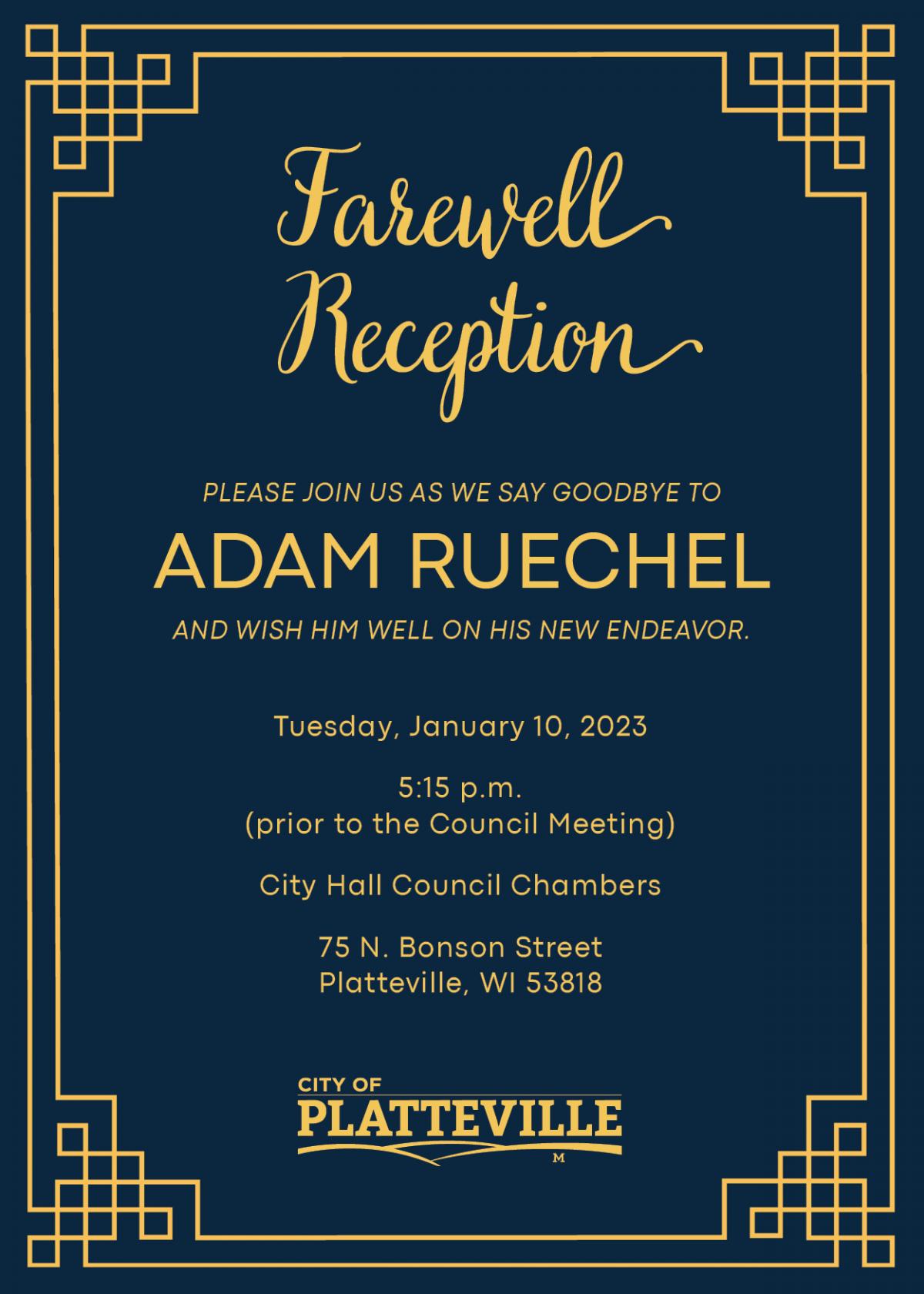 Farewell Reception Invite