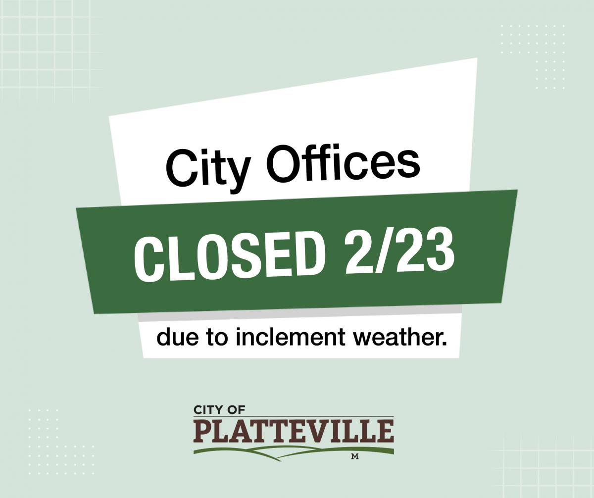 City Offices Closed Graphic