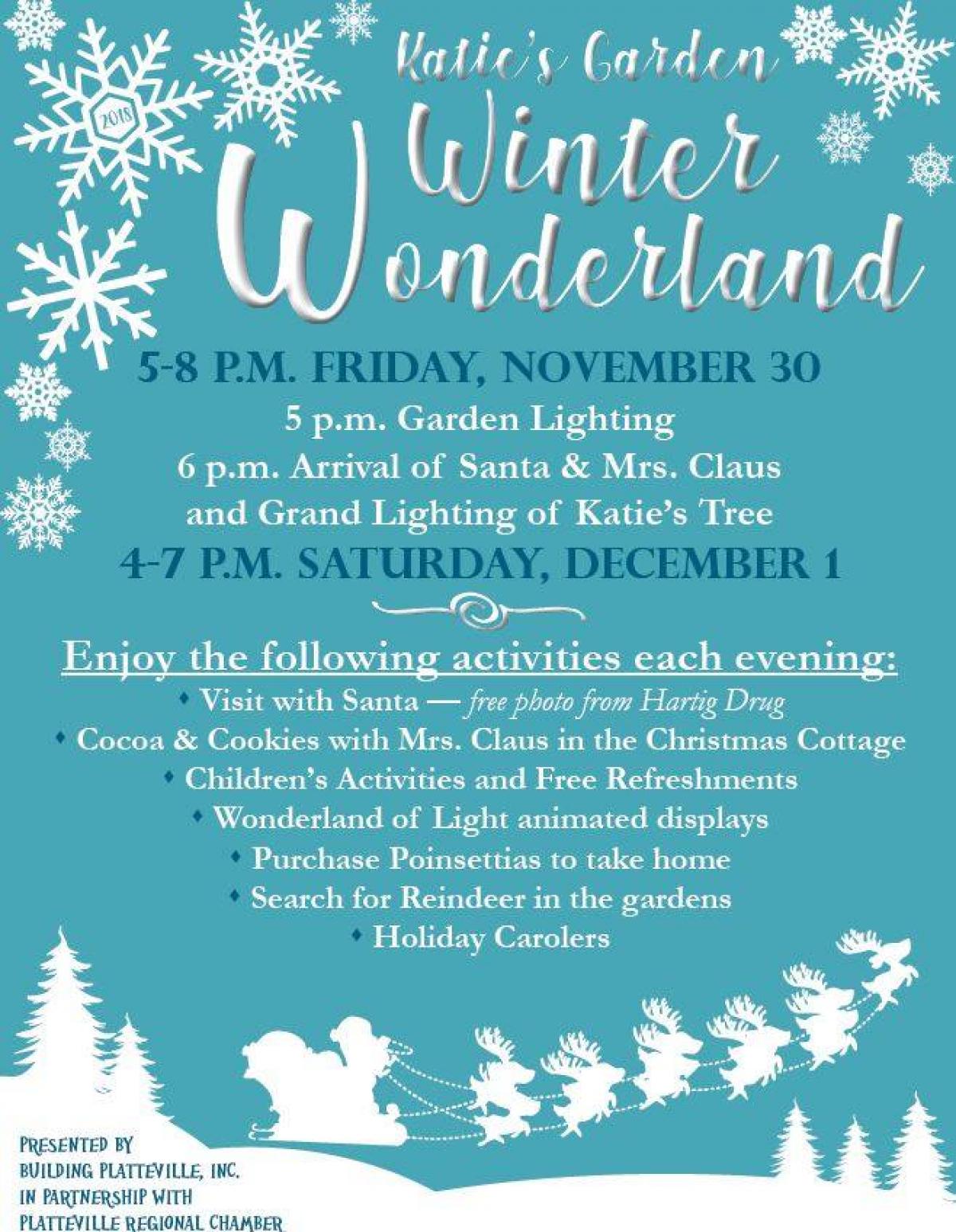 Katie S Garden Winter Wonderland Platteville Wisconsin