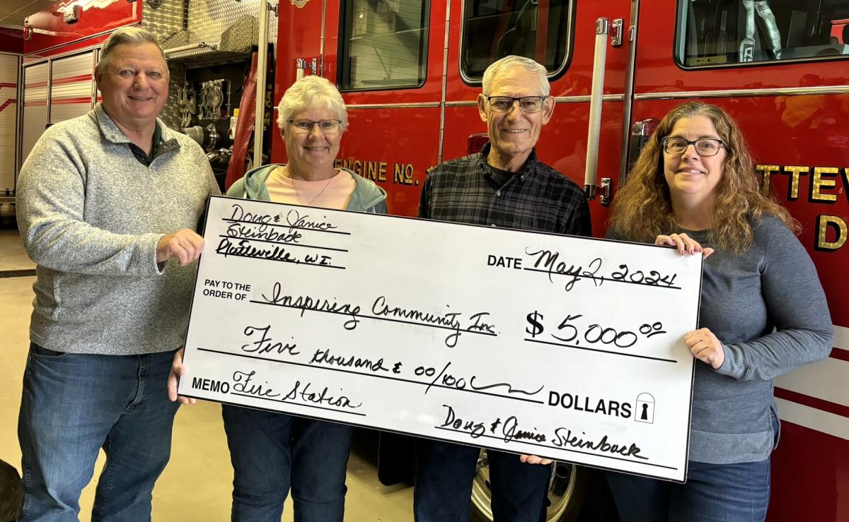 Pictured from left, Paul Budden, Janice Steinback, Doug Steinback, Melissa Lovell