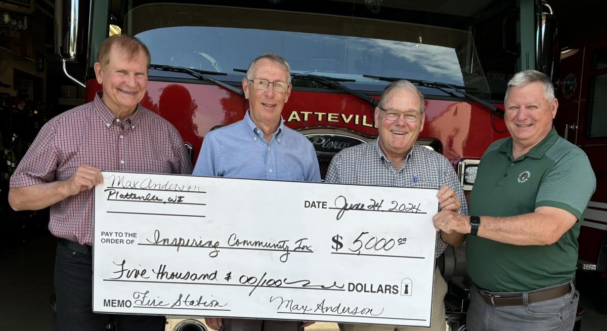 Pictured: Gene Weber, Max Anderson, Ron Weier and Paul Budden