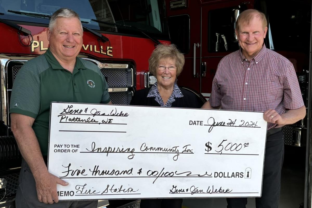 Pictured from left: Paul Budden, Jan Weber and Gene Weber