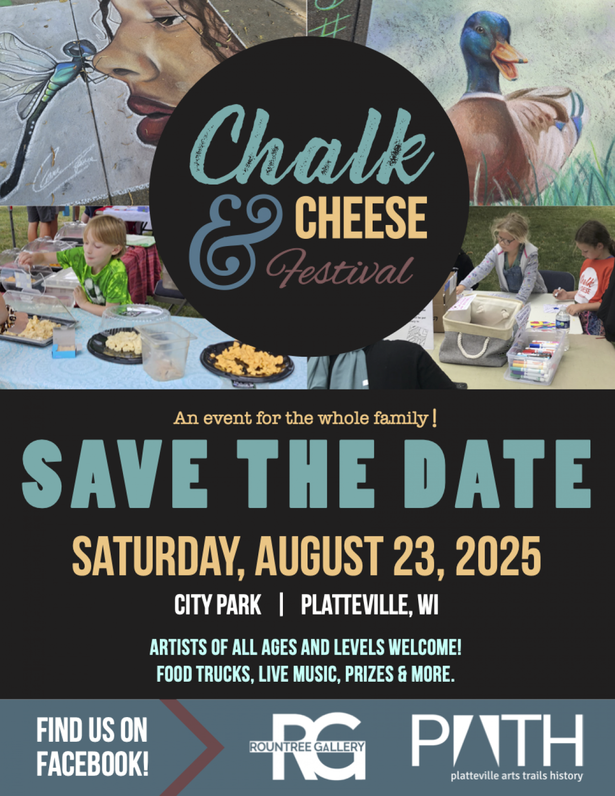 Save the Date for Chalk & Cheese Fest  - August 23