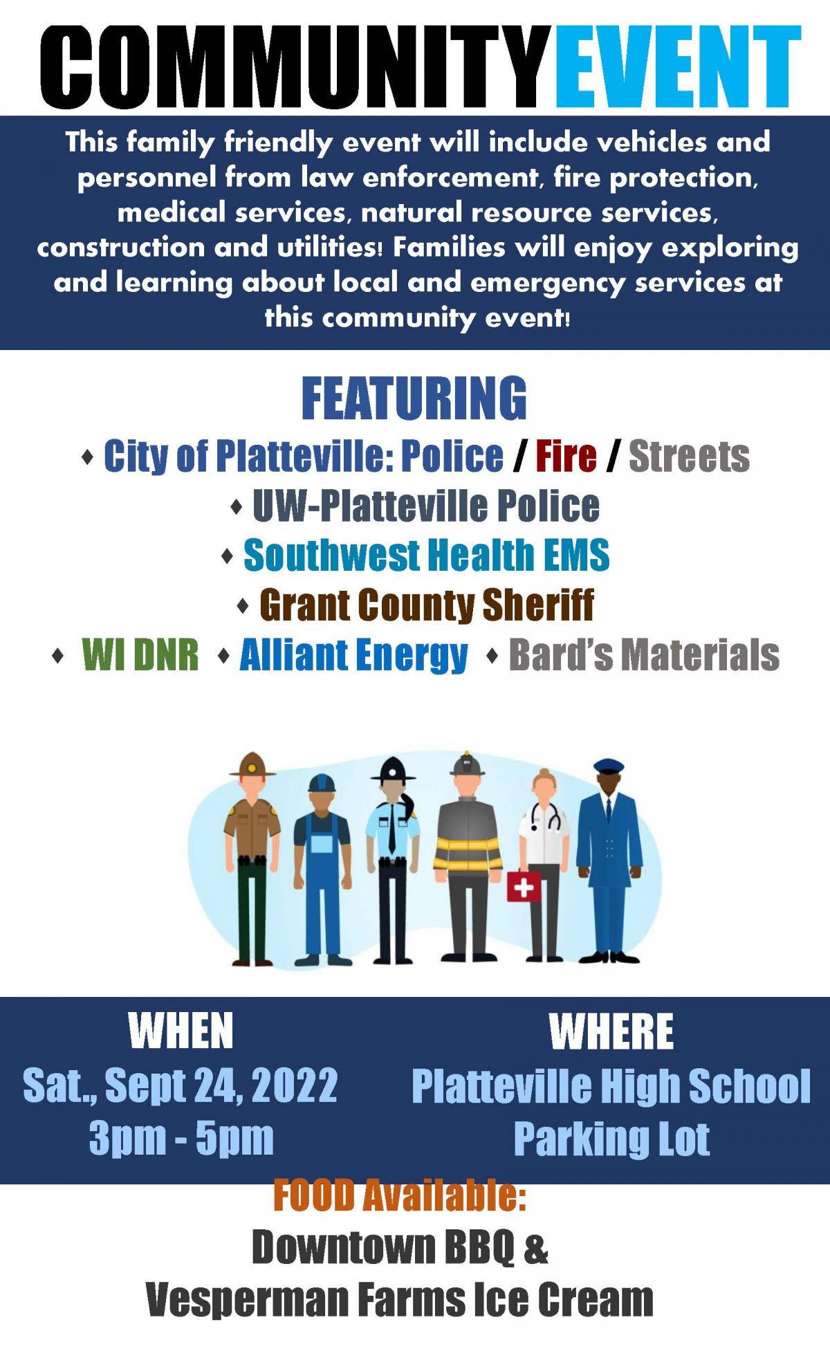 PD Community Event Flyer