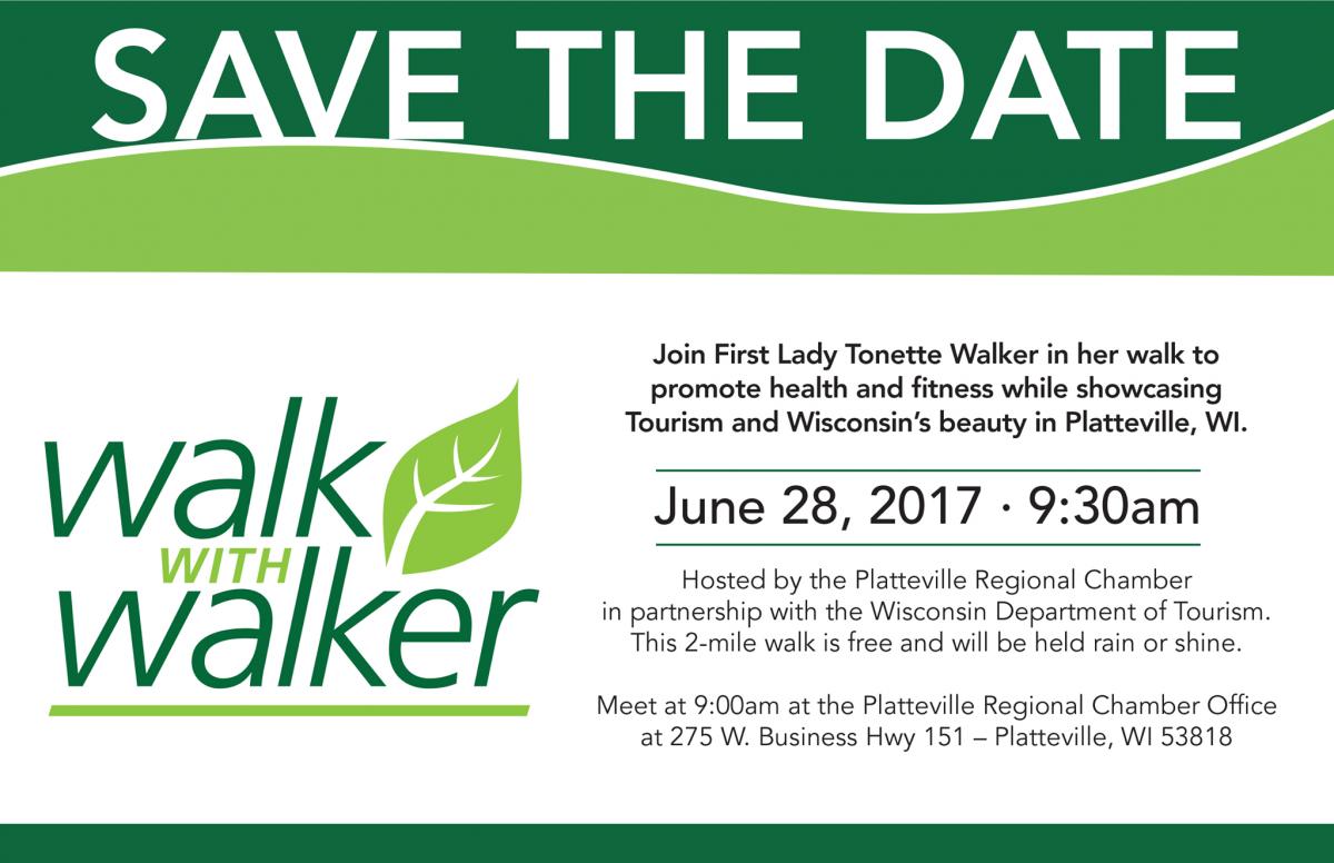 Walk with Walker Save the Date Flyer