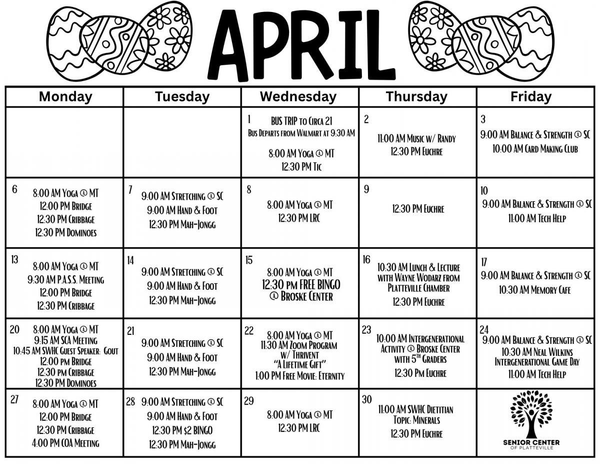 April Calendar