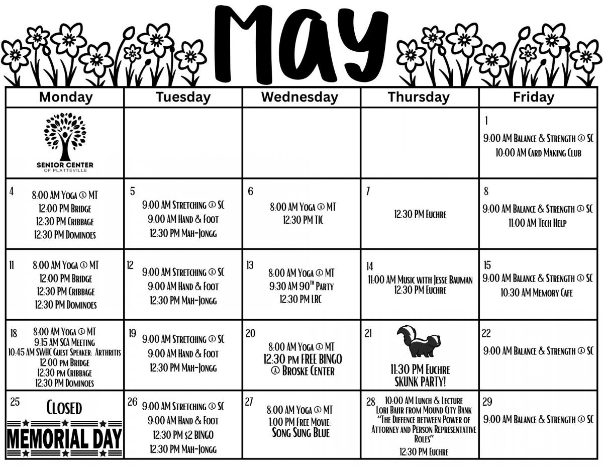 May Calendar