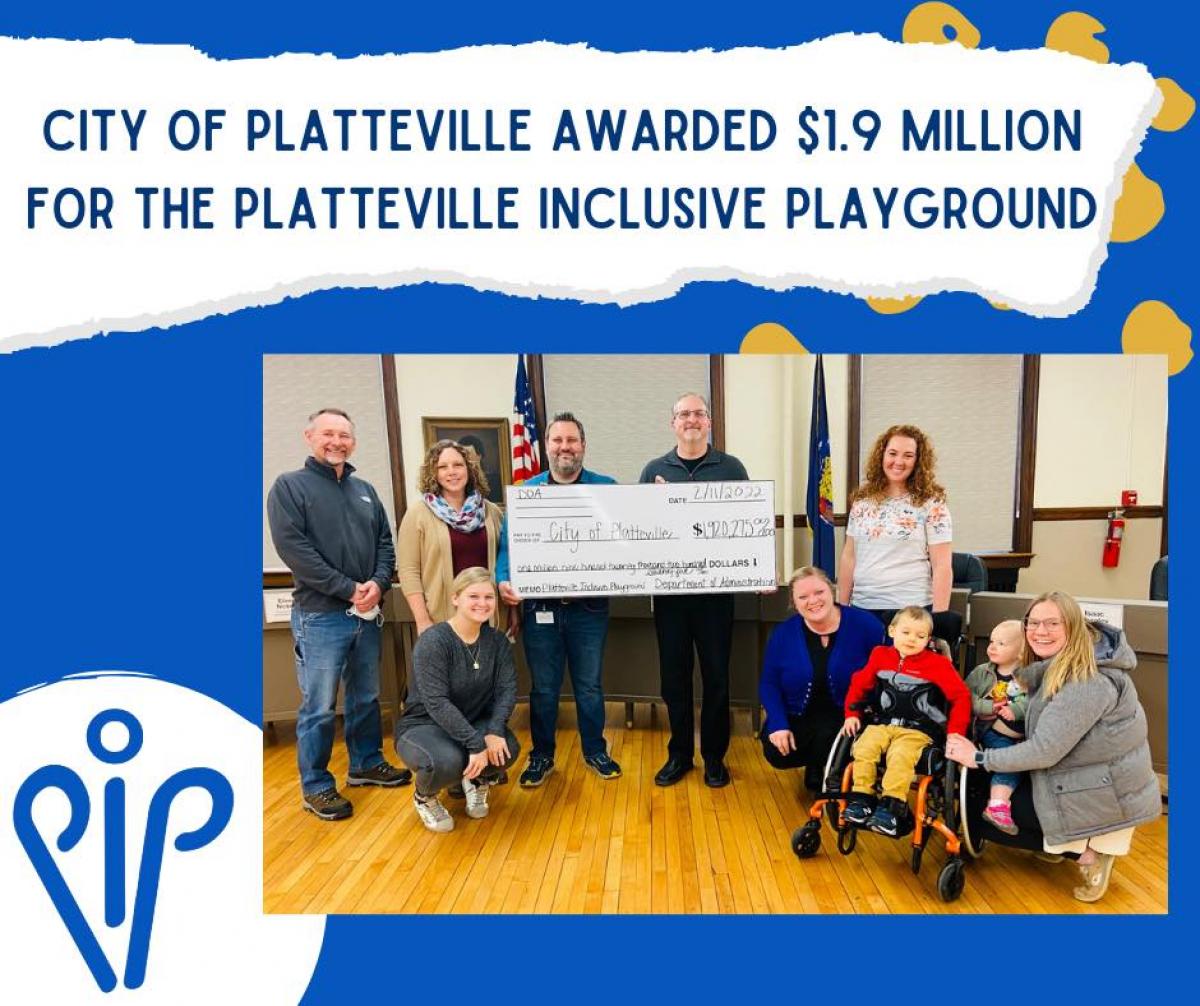 City of Platteville Staff and Platteville Inclusive Playground Committee Members