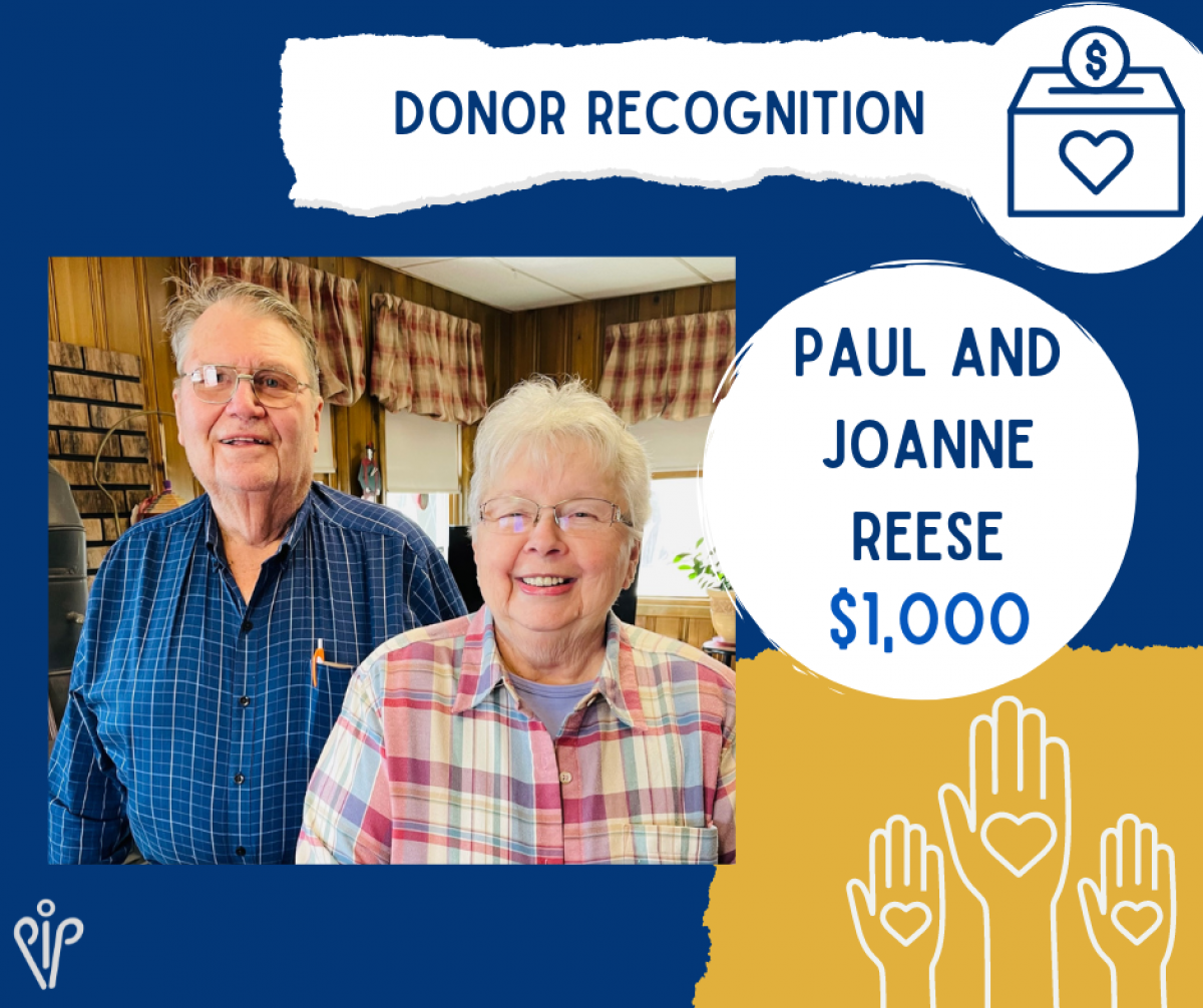 Paul and Joanne Reese Donor Photo