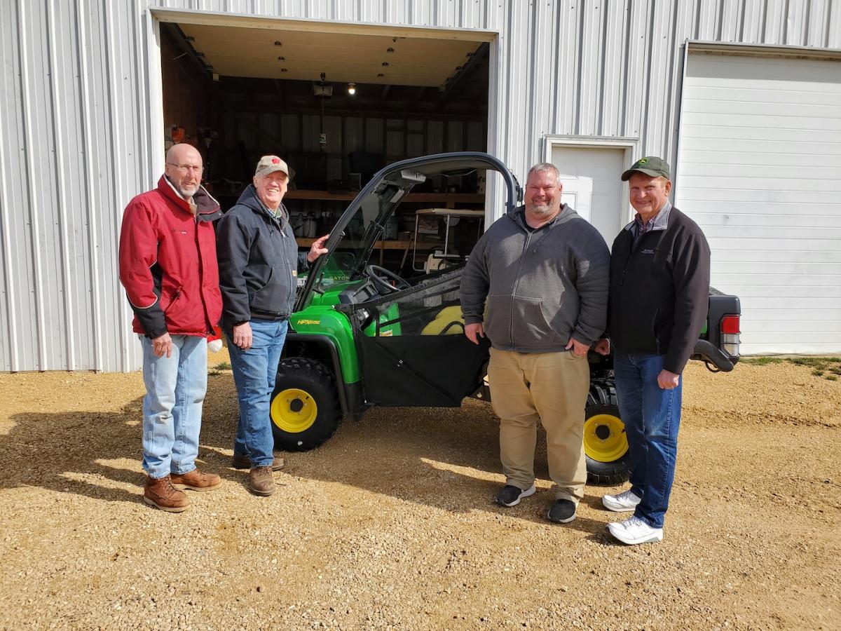 Pic: L-R Spider Fromader, Clay Shaffer, Eric Mcauliffe (Sloan’s), Gene Weber