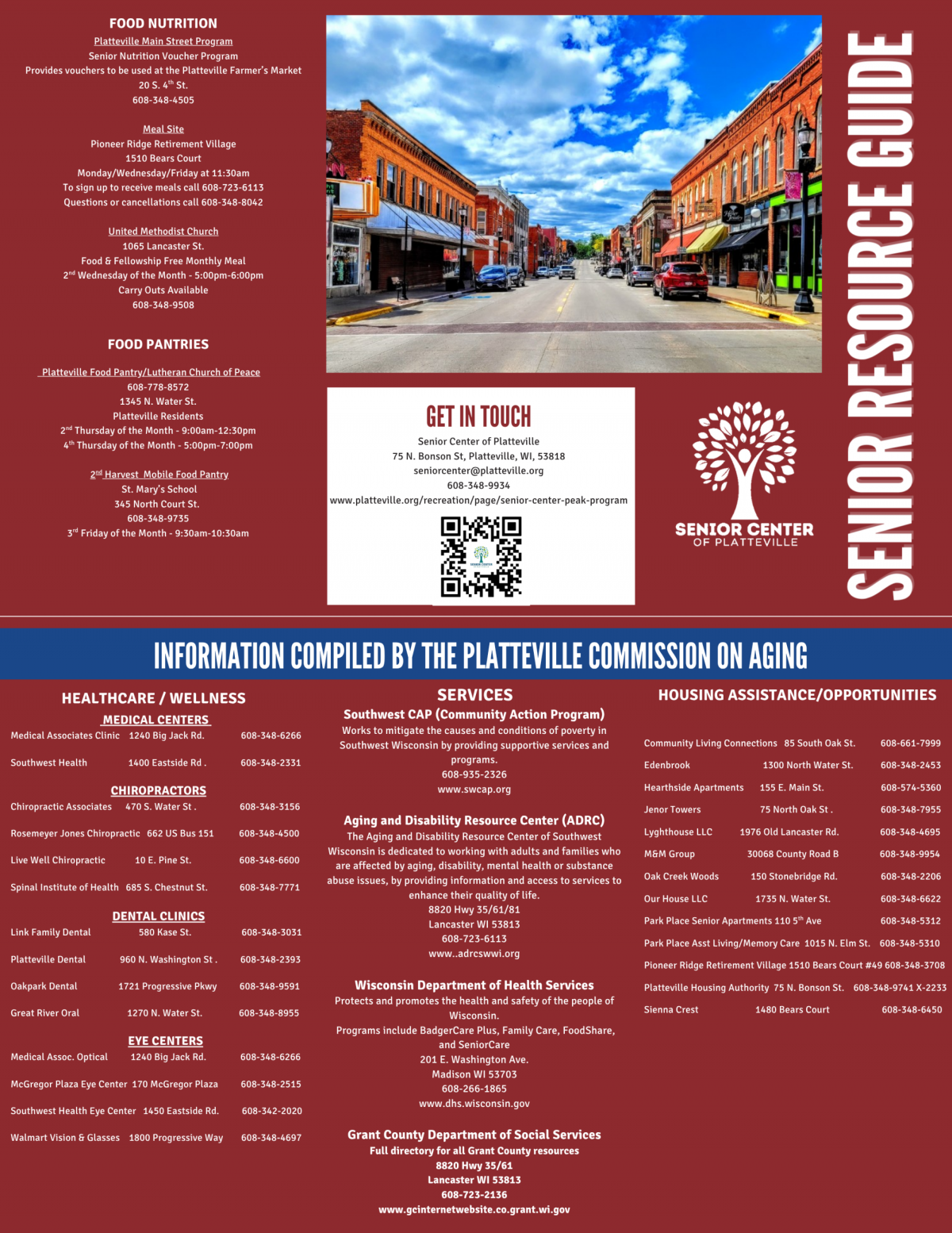 Senior Resource Guide Brochure Front and Back